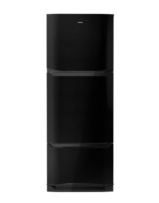 ثلاجه تورنيدو 355 لتر  اسود 3 باب انفرتر RF-45FTV-BK
